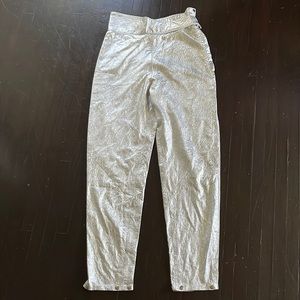Vintage Silver high waisted Pants.